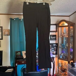 Black dress pants with silver